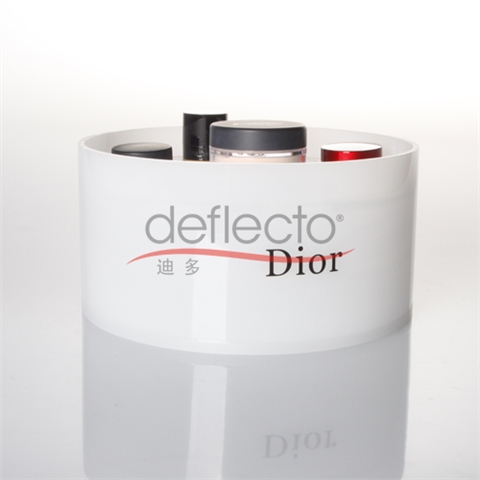 迪多-圓形亞克力化妝品展示盒